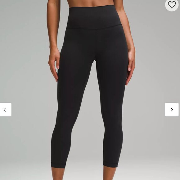Lululemon Wunder Train High-Rise Crop 23" Black Leggings - Picture 1 of 4
